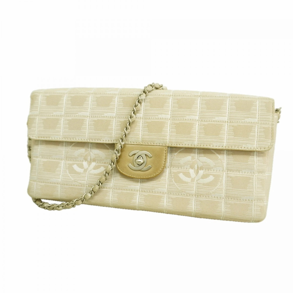 CHANEL Cream Shoulder Bag